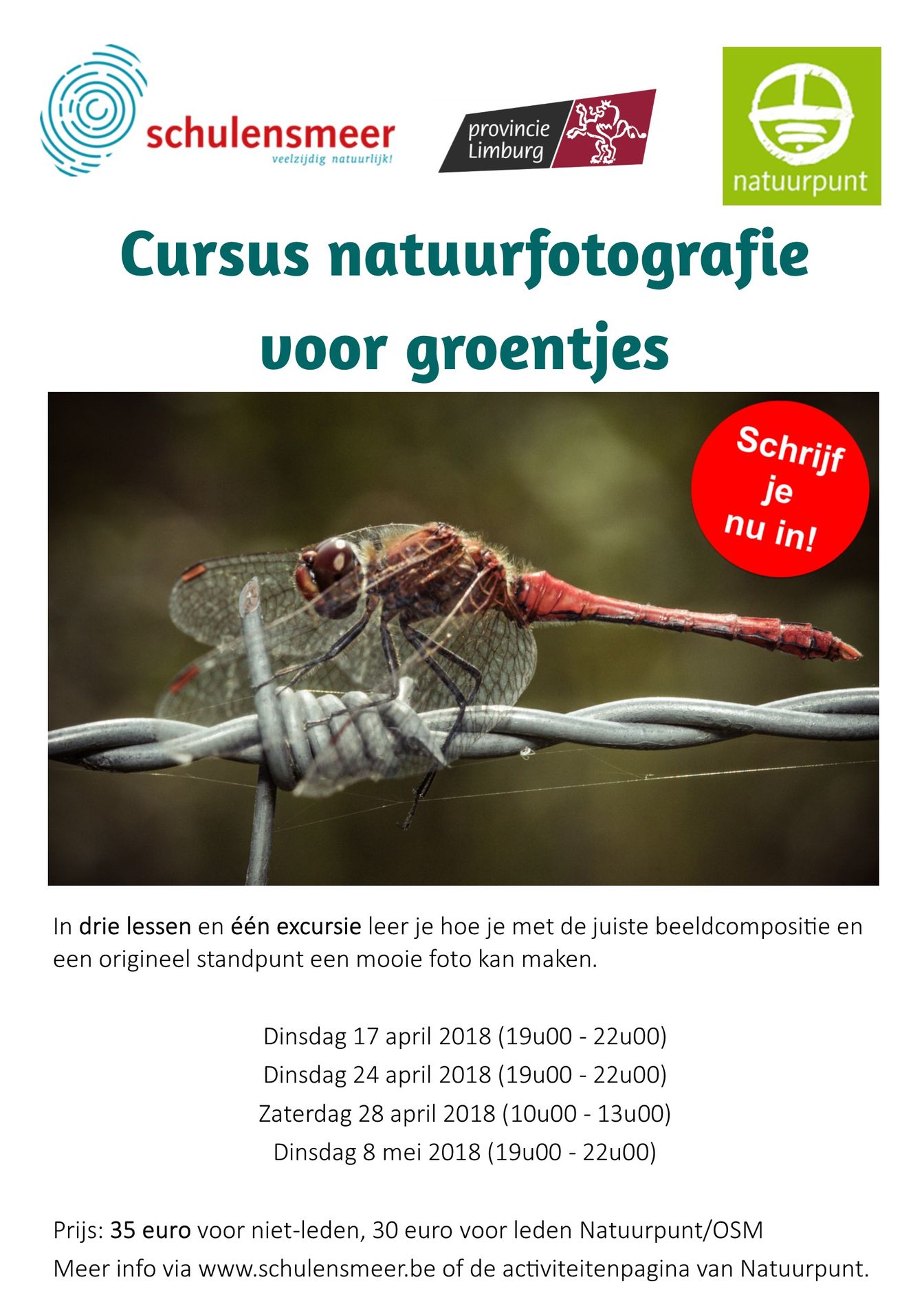 Cursus Natuurfotografie Voor Groentjes | Schulensmeer - Lummen